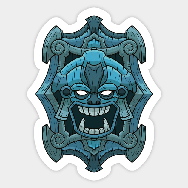 Tiki Mask Anaru Sticker by BJManchester